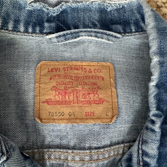 Levi's 70550 04  Denim Trucker Rider  Jacket size L - Picture 8 of 8